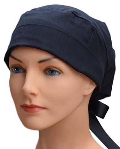 CLEARANCE Perfect Fit Tie Back Hats for Women | The Hat Cottage | Solid Black