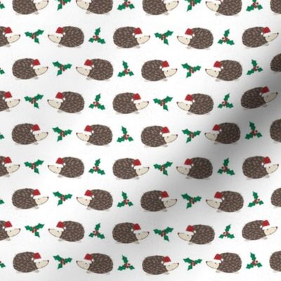 Christmas Surgical Ponytail Scrub Hat for Women | Custom Printed Fabric | Holiday | Christmas Hedgehog